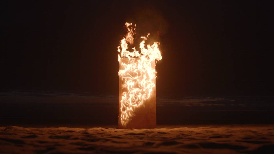 Fiery Flames Burning in the Darkness | Stock Video Footage | Filmpac.com